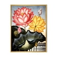 thumbnail image 1 of Designart 'Ancient Flowers II' Traditional Framed Canvas Wall Art Print, 1 of 5