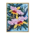 thumbnail image 1 of Designart 'Ancient Forest Orchids I' Traditional Framed Canvas Wall Art Print, 1 of 5