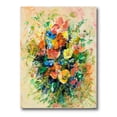 thumbnail image 1 of Designart ' Ancient Fresh Flowers Bouquet Of Wildflowers ' Traditional Canvas Wall Art Print, 1 of 4