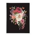 thumbnail image 1 of Designart 'Ancient Greek Sculpture Detail With Dry Flowers' Traditional Framed Canvas Wall Art Print, 1 of 5