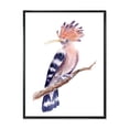 thumbnail image 1 of Designart 'Ancient Hoopoe Bird On A Branch' Traditional Framed Canvas Wall Art Print, 1 of 5