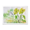 thumbnail image 1 of Designart 'Ancient Lotus Pond' Lake House Framed Art Print, 1 of 1