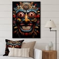thumbnail image 1 of Designart "Ancient Mythic Tales in Blue Mexican Art" People Framed Wall Art - Global Blue Mexican Art Bedroom Framed Canvas Wall Art, 1 of 6