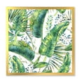 thumbnail image 1 of Designart 'Ancient Pattern Of Banana Leaves' Lake House Framed Art Print, 1 of 4