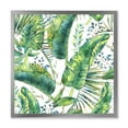thumbnail image 1 of Designart 'Ancient Pattern Of Banana Leaves' Lake House Framed Art Print, 1 of 4