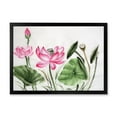thumbnail image 1 of Designart 'Ancient Pink Lotuses In The Pond II' Traditional Framed Art Print, 1 of 4