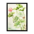 thumbnail image 1 of Designart 'Ancient Pink Lotuses In The Pond IV' Traditional Framed Art Print, 1 of 4