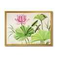 thumbnail image 1 of Designart 'Ancient Pink Lotuses In The Pond V' Traditional Framed Art Print, 1 of 4