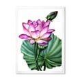 thumbnail image 1 of Designart 'Ancient Pink Lotuses In The Pond VI' Traditional Framed Art Print, 1 of 4