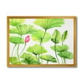 thumbnail image 1 of Designart 'Ancient Pink Lotuses In The Pond VIII' Traditional Framed Art Print, 1 of 4