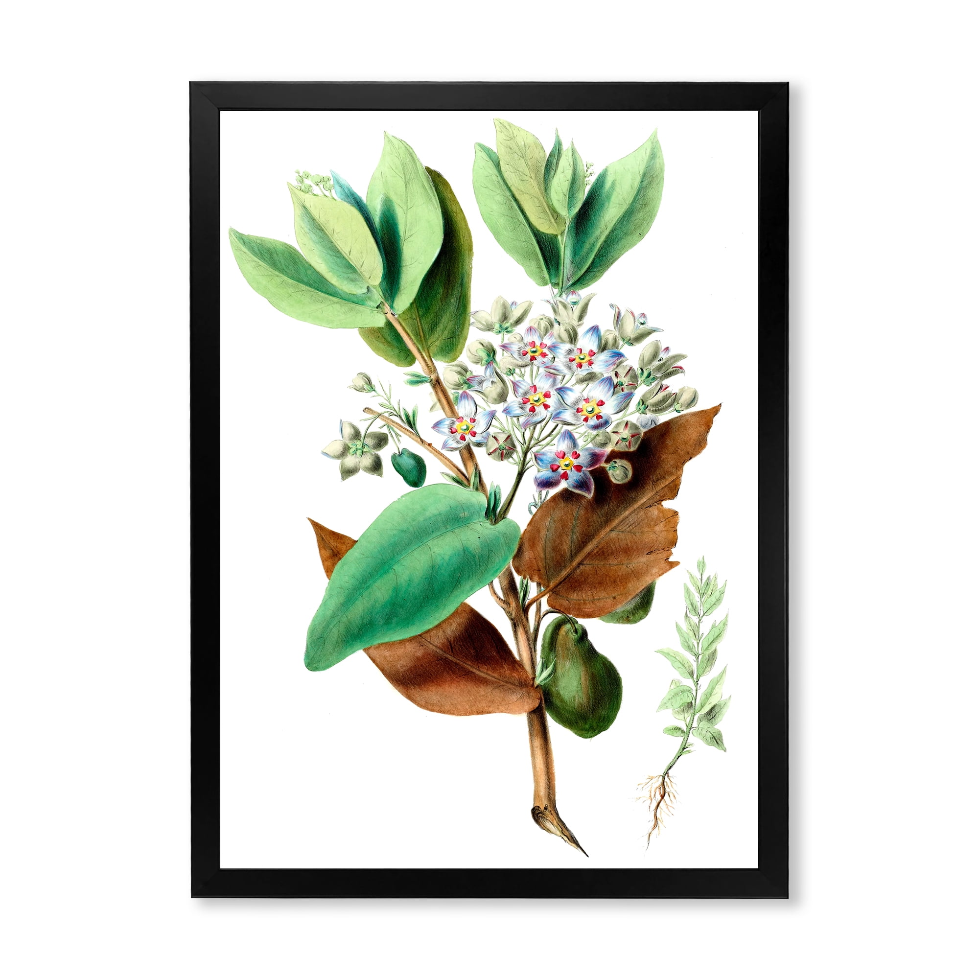 Designart 'Ancient Plant Life XXVIII' Traditional Framed Art Print