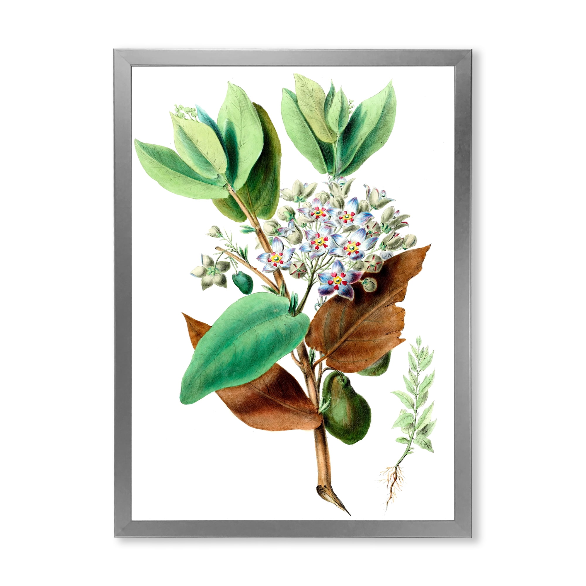 Designart 'Ancient Plant Life XXVIII' Traditional Framed Art Print