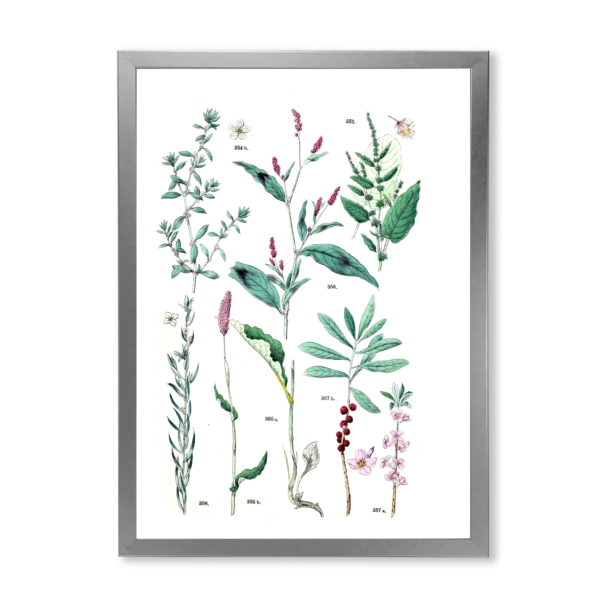 Designart 'Ancient Plants' Traditional Framed Art Print