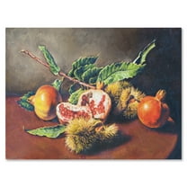 Designart ' Ancient Still Life of Orange Fruits ' Traditional Canvas Wall Art Print