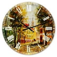 thumbnail image 1 of Designart 'Ancient Vitebsk in Autumn' French Country wall clock, 1 of 3