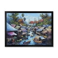 thumbnail image 1 of Designart 'Ancient Waterside Life I' Traditional Framed Art Print, 1 of 4