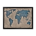 thumbnail image 1 of Designart 'Ancient World Map I' Rustic Framed Art Print, 1 of 4