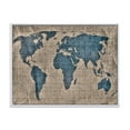 thumbnail image 1 of Designart 'Ancient World Map I' Rustic Framed Canvas Wall Art Print, 1 of 5
