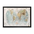 thumbnail image 1 of Designart 'Ancient World Map II' Rustic Framed Art Print, 1 of 4