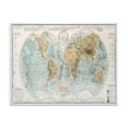 thumbnail image 1 of Designart 'Ancient World Map II' Rustic Framed Canvas Wall Art Print, 1 of 5