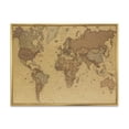 thumbnail image 1 of Designart 'Ancient World Map III' Vintage Framed Canvas Wall Art Print, 1 of 5