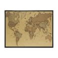 thumbnail image 1 of Designart 'Ancient World Map III' Vintage Framed Canvas Wall Art Print, 1 of 5