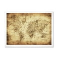 thumbnail image 1 of Designart 'Ancient World Map IV' Vintage Framed Art Print, 1 of 4