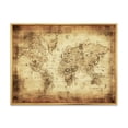 thumbnail image 1 of Designart 'Ancient World Map IV' Vintage Framed Canvas Wall Art Print, 1 of 5