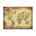 thumbnail image 1 of Designart 'Ancient World Map IV' Vintage Framed Canvas Wall Art Print, 1 of 5