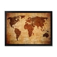 thumbnail image 1 of Designart 'Ancient World Map XI' Vintage Framed Art Print, 1 of 4