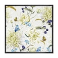 thumbnail image 1 of Designart 'Ancient Yellow Chrysanthemus II' Traditional Framed Canvas Wall Art Print, 1 of 5