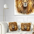 thumbnail image 1 of Designart Angry King of Forest - Animal Throw Pillow - 16x16, 1 of 5