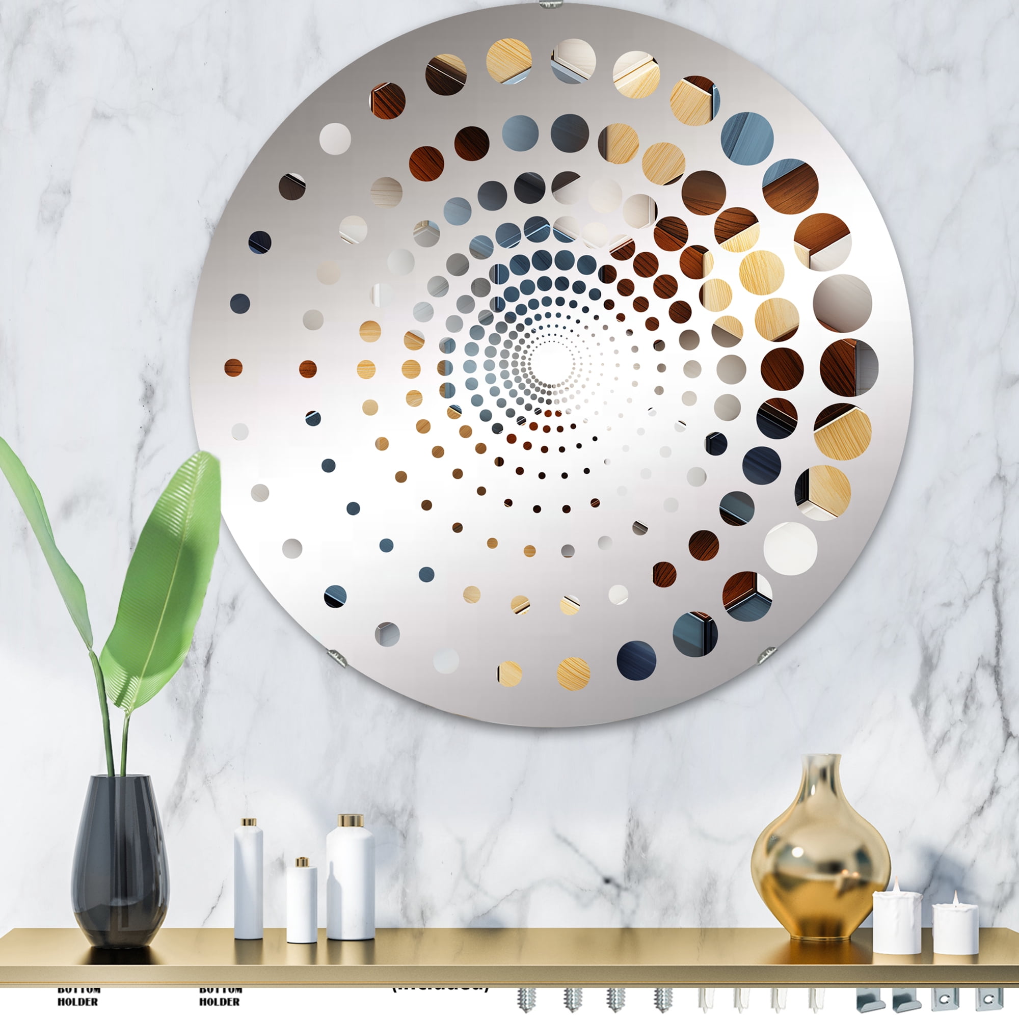 Angular Mirror Design Designart