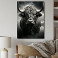 thumbnail image 1 of Designart "Animal African Grey Buffalo I" Animals Canvas Wall Art, 1 of 5