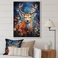 thumbnail image 1 of Designart "Animal Deer Euphony Of Forest I" Animals Floater Framed Wall Art Print, 1 of 7