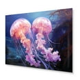 thumbnail image 1 of Designart "Animal Lavender Jellyfish delicate" Animals Metal Art Living Room, 1 of 5