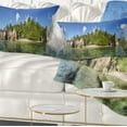 thumbnail image 1 of Designart Anse Lazio Beach Seychelles Panorama - Seashore Throw Pillow - 12x20, 1 of 5