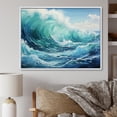 thumbnail image 1 of Designart "Antartica Frozen Ocean flow I" Winter Landscape Floater Framed Canvas Art Print, 1 of 7