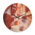 thumbnail image 1 of Designart 'Antelope Canyon Panoramic View' Modern Wood Wall Clock, 1 of 5