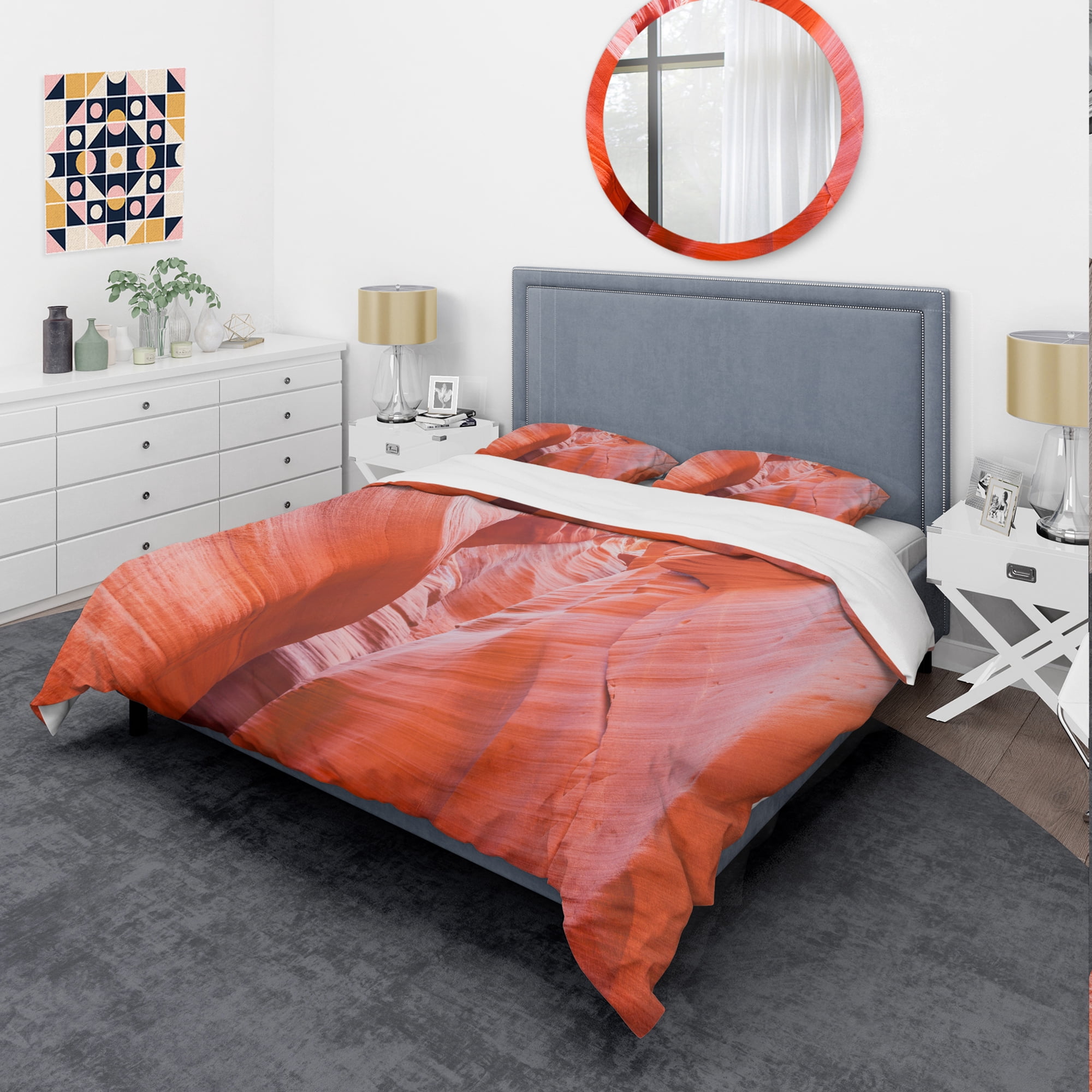 Designart 'Antelope Canyon Walls' Landscape Duvet Cover Set
