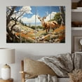 thumbnail image 1 of Designart "Antelope horizon" Animals Art Living Room Set, 1 of 5