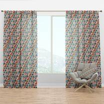 Designart 'Antique Broken Wood' Modern & Contemporary Curtain Panel
