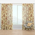 thumbnail image 1 of Designart 'Antique Flowers IV' Bohemian & Eclectic Curtain Panel, 1 of 4