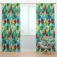 thumbnail image 1 of Designart 'Antique Flowers V' Bohemian & Eclectic Blackout Curtain Panel, 1 of 4