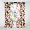 thumbnail image 1 of Designart "Antique Peony Garden In Lovely Pink V" Vintage Traditional Curtain, Floral Single Panel, 1 of 6