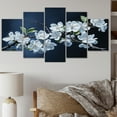 thumbnail image 1 of Designart "Apple Blossom Monochromatic gracefulness VI" Apple Blossom Metal Wall Decor Set, 1 of 5