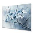 thumbnail image 1 of Designart "Apple Blossom Monochromatic gracefulness VII" Apple Blossom Metal Art Print, 1 of 5