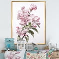 thumbnail image 1 of Designart "Apple Blossom Monochromatic gracefulness XIV" Floral Floater Framed Canvas Art Print, 1 of 7