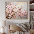 thumbnail image 1 of Designart "Apple Blossom euphony V" Apple Blossom Floater Framed Canvas Wall Art, 1 of 7