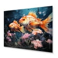 thumbnail image 1 of Designart "Aquariums Aquatic Dance Painting III" Animals Metal Art Print, 1 of 5